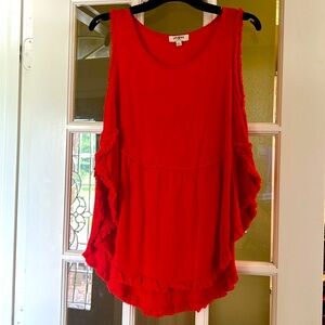 Cabi- high/lo tank with frayed edges sz small